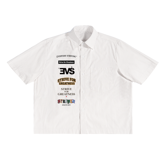 STRIVER STRUCTURE SHIRT — WHITE