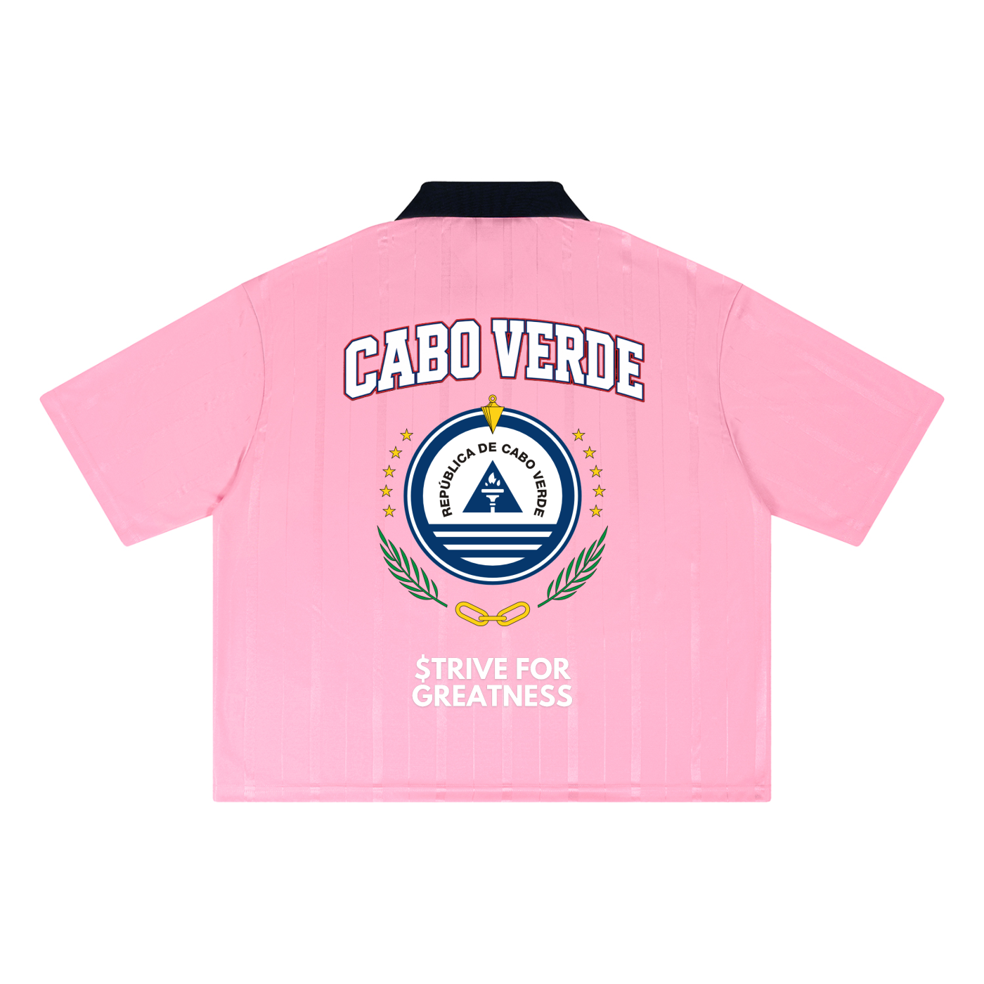 Cabo Verde Pink Boxy Soccer Jersey