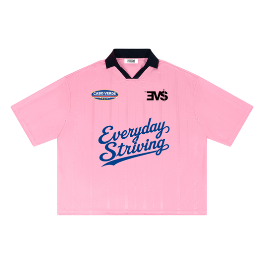 Cabo Verde Pink Boxy Soccer Jersey